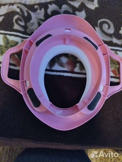 Сидушка на унитаз для девочки розовая с совами