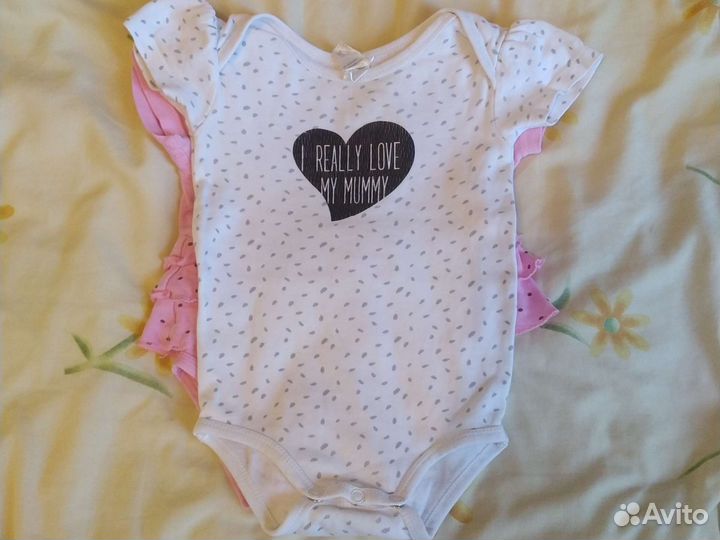 Комбинезон хлопок слип, боди 62