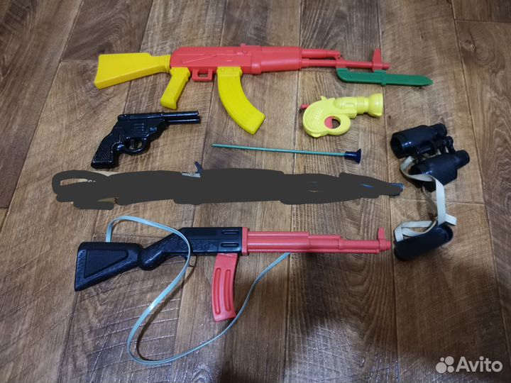 Игрушка СССР, автомат, пистолет