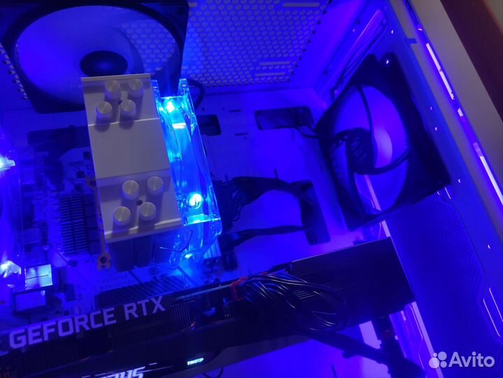 Белый игровой пк i3 12100f rtx 3060 aorus elite