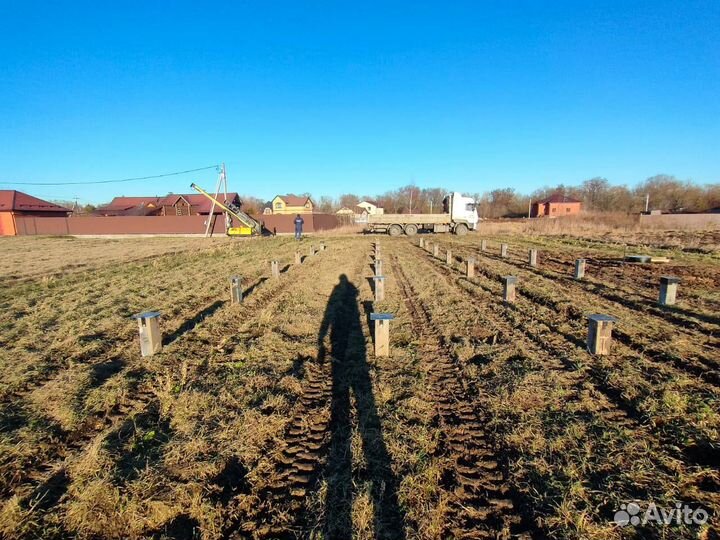 Винтовой фундамент под ключ