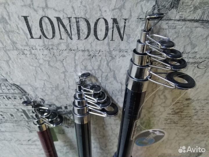 Спиннинги телескопические новые 30-60г, 1.8м ; 2.1