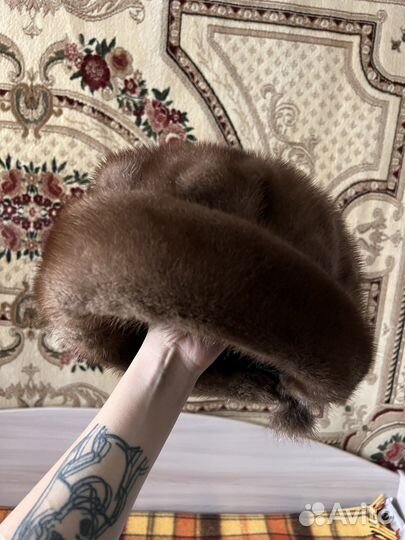 Шапка норковая женская