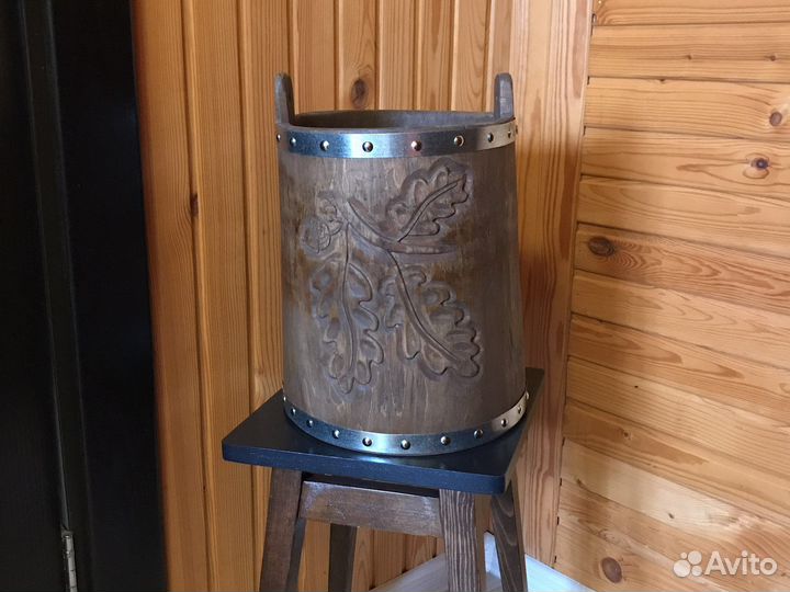 Ведро деревянное