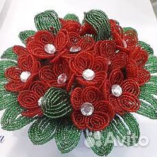 Цветы из бисера