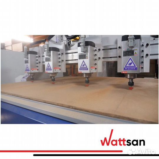 3D Фрезерный станок с чпу с 4 шпинделями wattsan M1 1313 S4