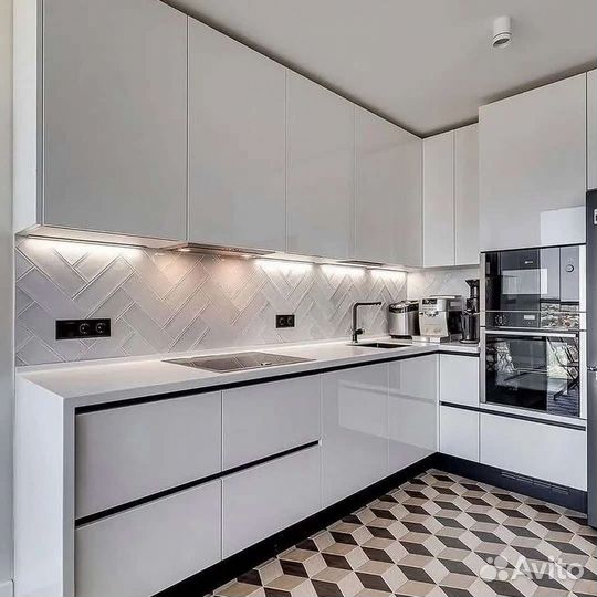 Кухня белоснежка