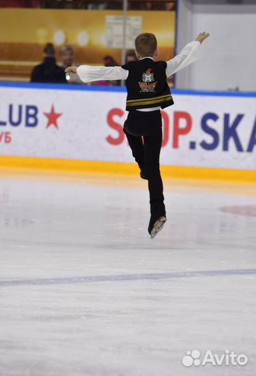 Костюм для фигурного катания 140 боди+жилетка