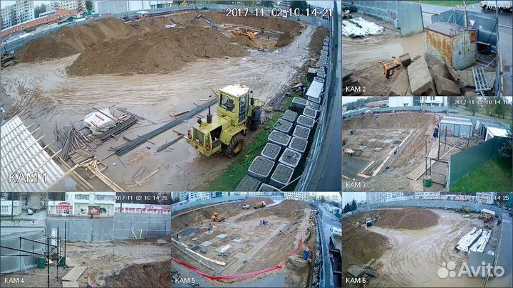 Видеонаблюдение на строительную площадку с АКБ