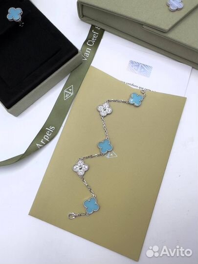 Серьги van cleef