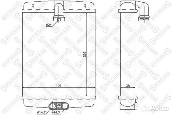 Радиатор печки\ MB W210/S210 all 95