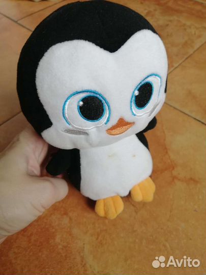 Мягкие игрушки пингвин, поросенок, банан