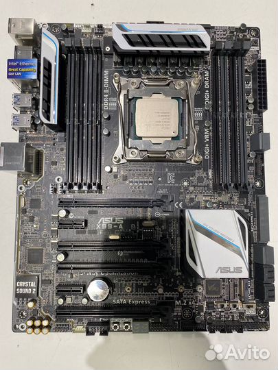 Материнская плата asus X99-A + процессор LGA2011-V