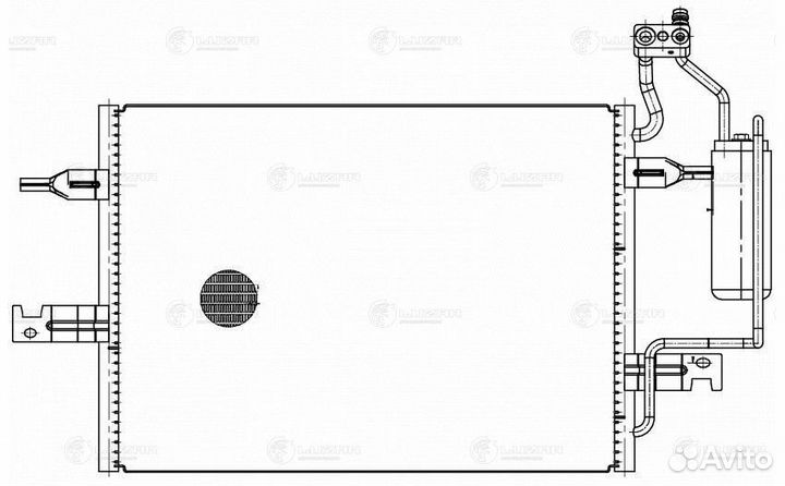 Радиатор кондиционера для Meriva A (03)