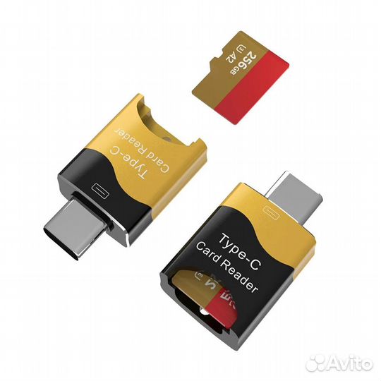 Высокоскоростной кардридер с Type C на Micro-SD, T