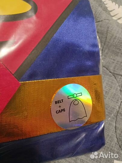Костюм детский супермен(плащ+пояс)