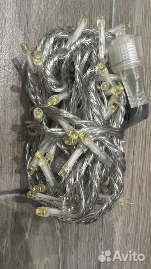 Гирлянда уличная 5 метров 48 ламп цвет жёлтый