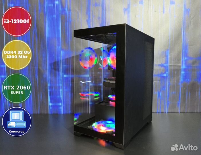 Сборки пк i3-RTX2060SUP-32DDR4-WFT3162708549-H610