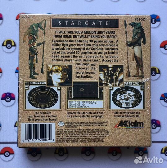 Stargate Game Boy Новый Редкий Картридж Винтаж