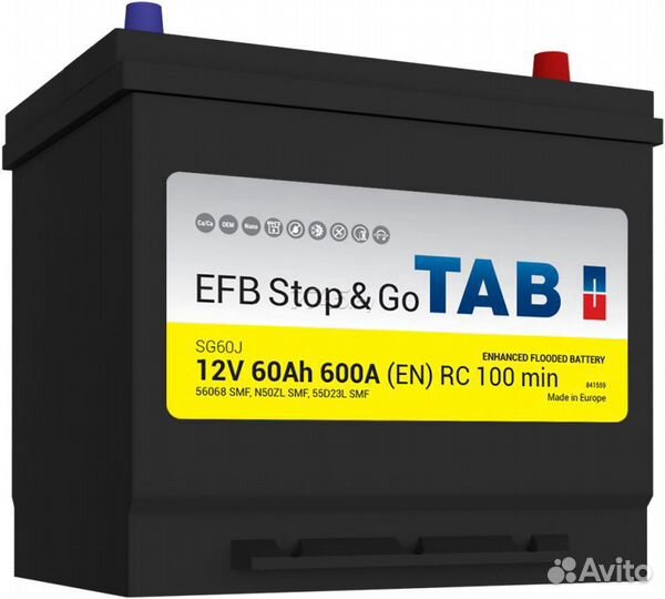 Аккумулятор Tab EFB Азия