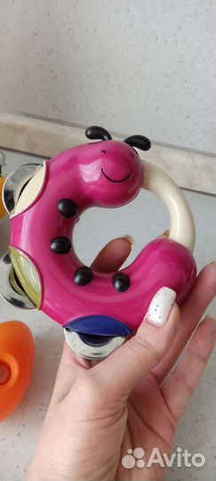 Развивающиймузыкальной барабан, погремушки