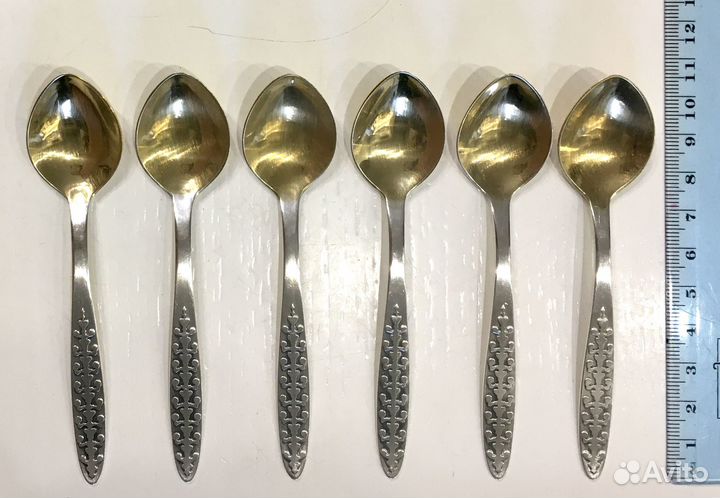 Ложки кофейные серебряные