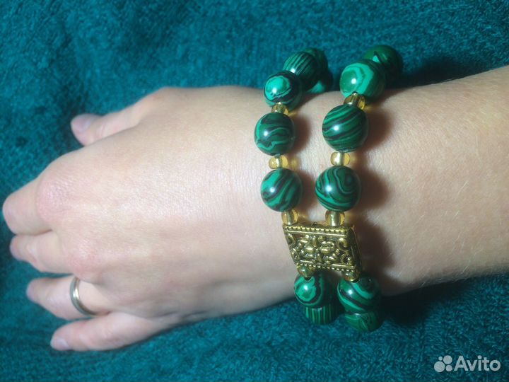 Браслет СССР: малахит