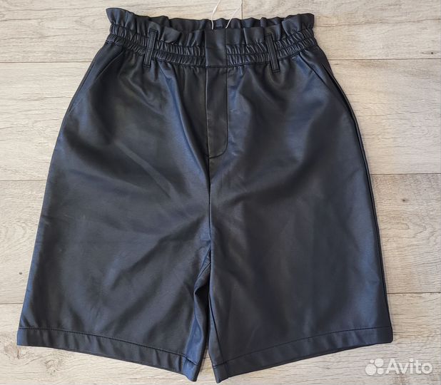 Шорты женские кожаные