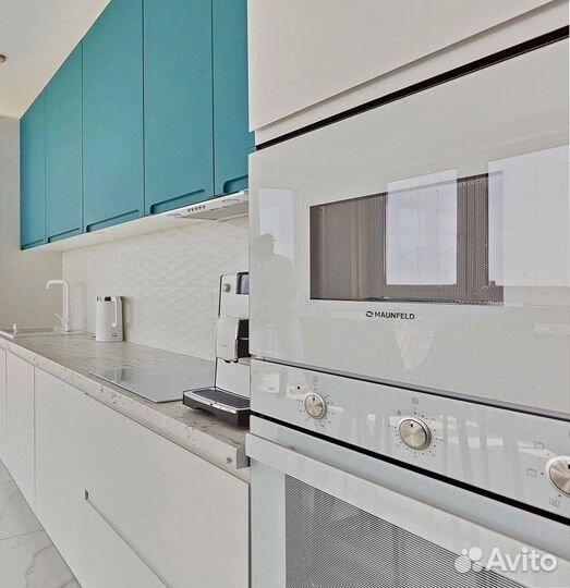 Прямая кухня с мдф фасадами