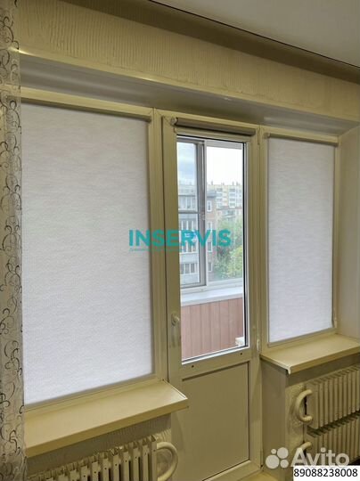 Рулонные шторы белые