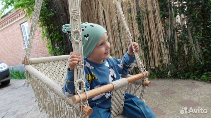 Детские качели (мастер-класс по плетению)