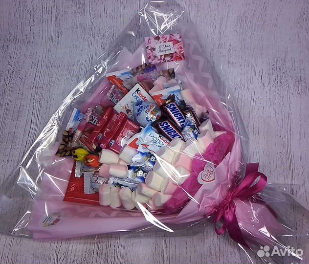 Сладкий подарок. Букет Киндер на день рождения