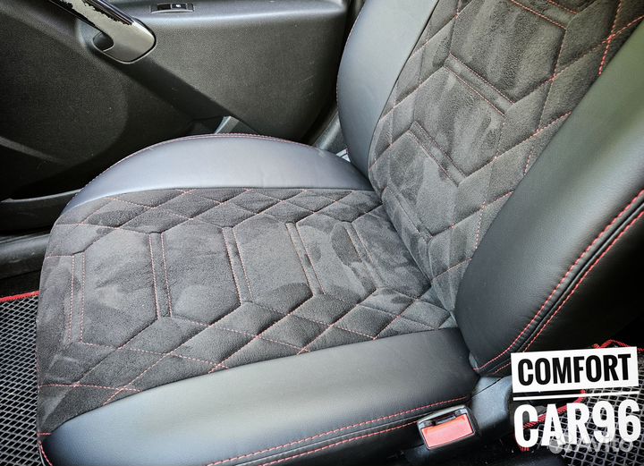 Авточехлы из экокожи Лада Веста