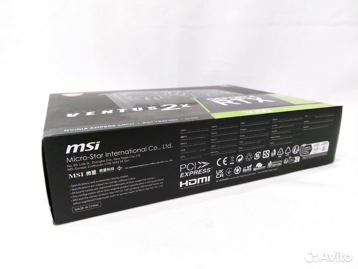 Видеокарта MSI nvidia GeForce RTX 3060 12 GB