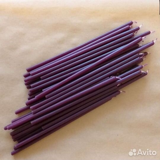 Свечи восковые цветные