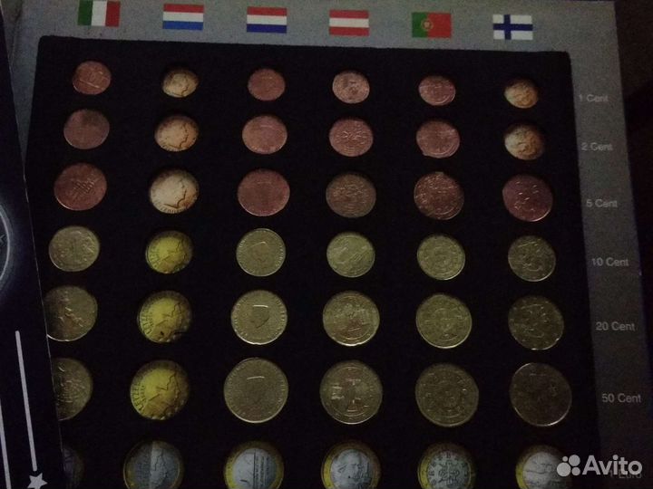 Альбом набор монет евросоюза евромонеты