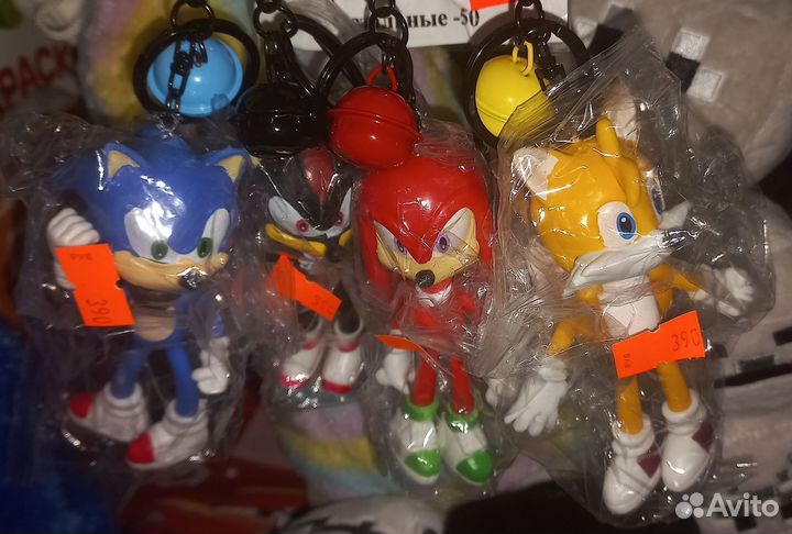 Брелки Соник Ежик Тейлз Шедоу Наклз Купить Иркутск