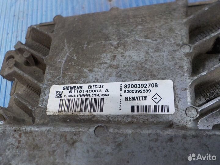 Блок управления двигателем Renault symbol