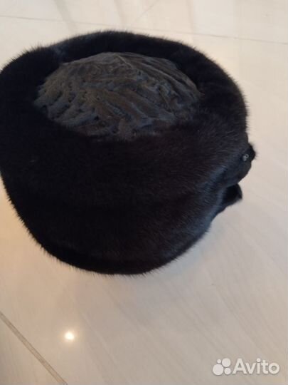 Норковая шапка новая 57