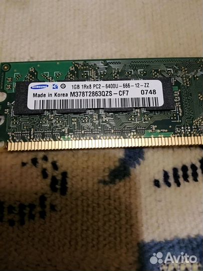 Оперативная память DDR 2 1gb 6400U