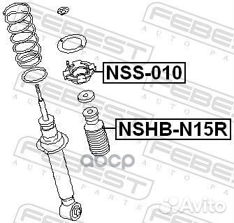 Пыльник амортизатора nshb-N15R nshb-N15R Febest