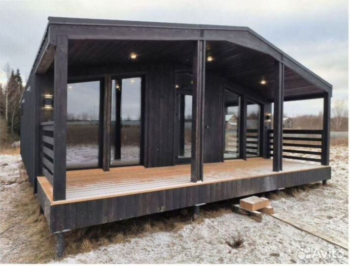 Каркасный теплый дом с доставкой 60 м кв, арт. ао-3568