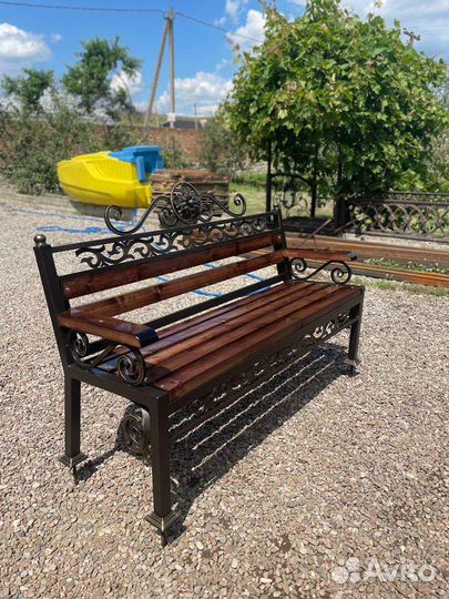 Кованая Скамейка садовая
