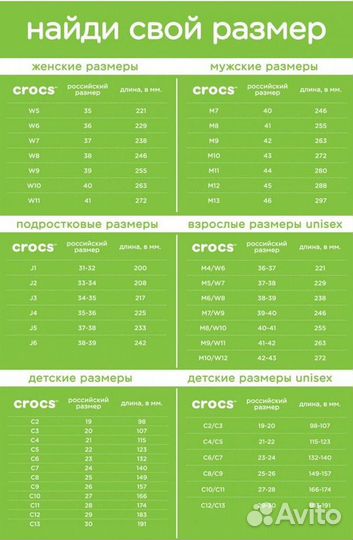 Crocs с8, с10-11 для девочки и мальчика
