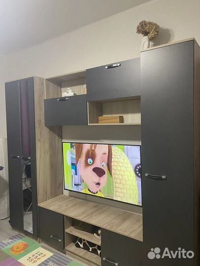 Гостиная 2,4 m дуб крафт серый/антрацит