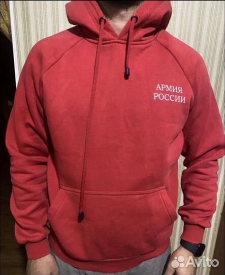 Толстовка армия россии красная