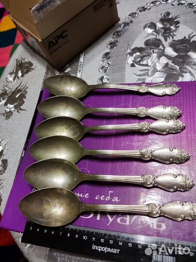 Мельхиоровые ложки столовые СССР