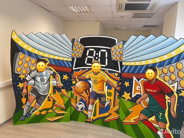 Баннeр в футбoльной темaтике / тантамареска