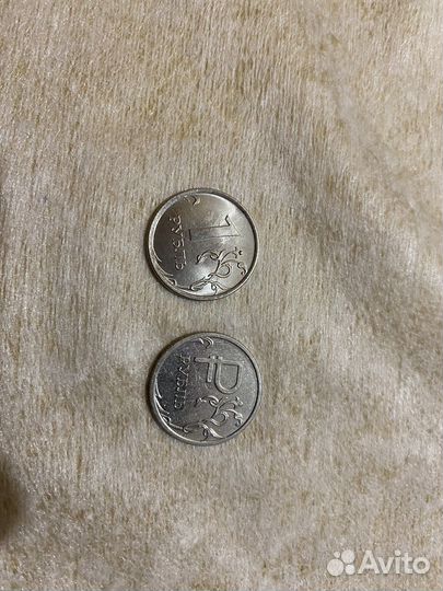 Коллекционные монеты 10рублей, 1рубль