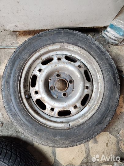 Диски штампованные r14 с зимней резиной westlake